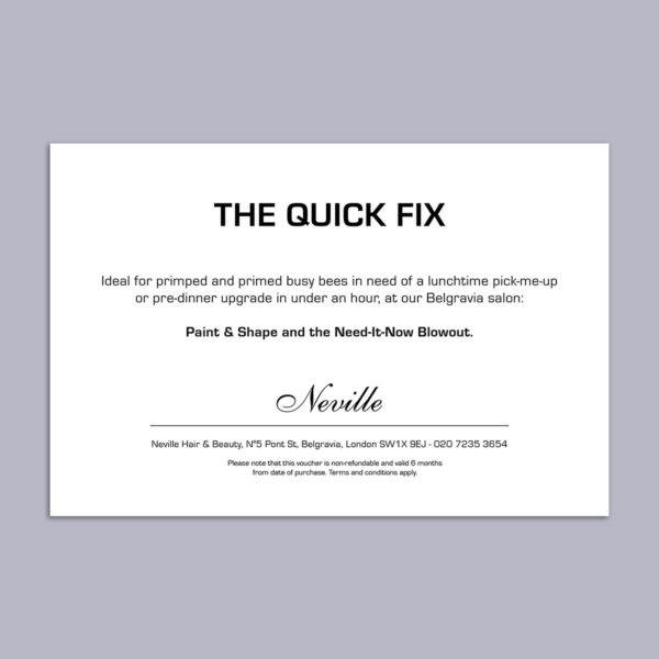 The Quick Fix Voucher