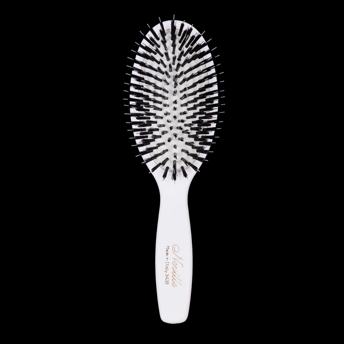 Neville Bristle Hair Brush in White
