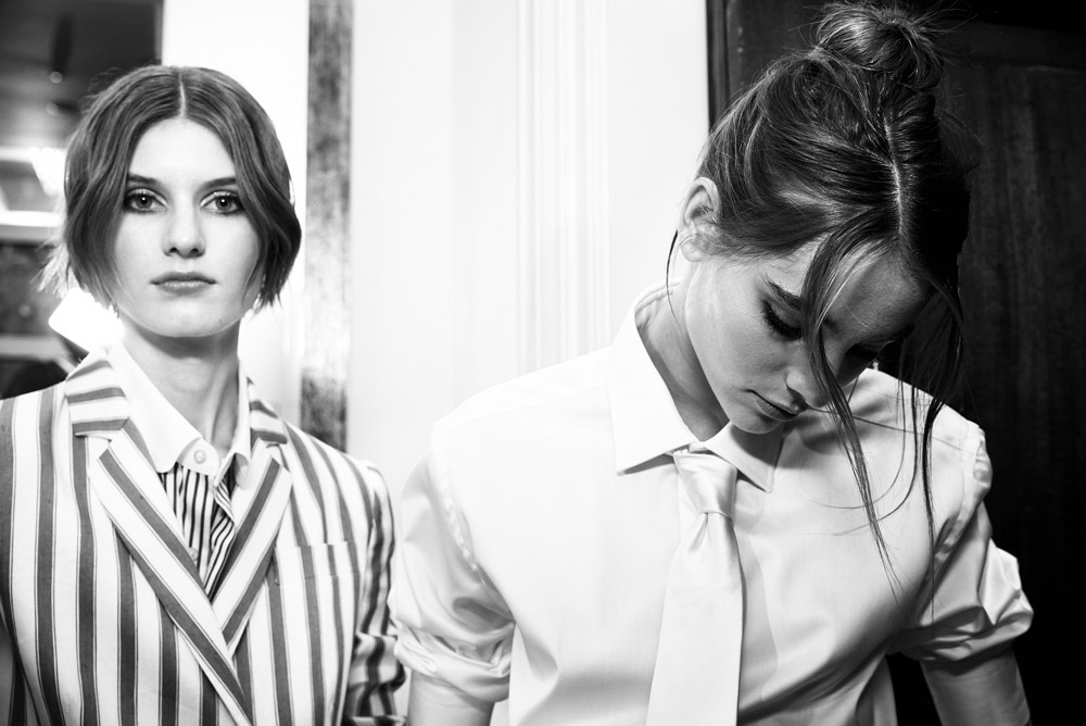Neville Salon create the hair Look for Daks SS18