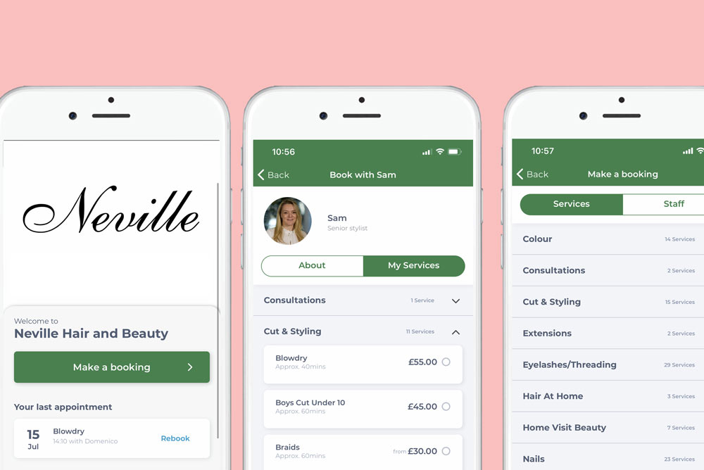 Neville booking app